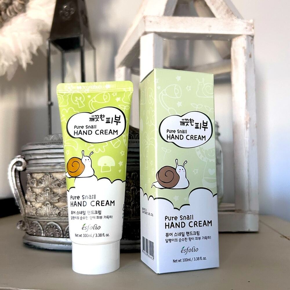 Esfolio Pure Snail Hand Cream K-Beauty Intensely Hydrating Hand Cream NIB